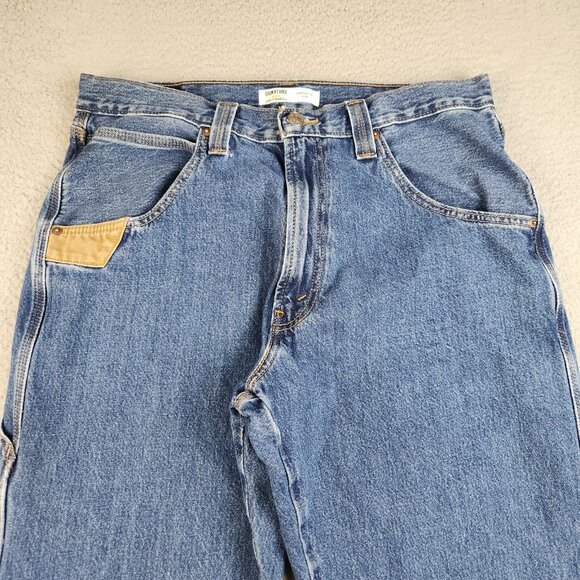 Levi's Jeans Men's 36x29 Straight Leg Carpenter Contractor Blue Denim Workwear - Picture 3 of 13